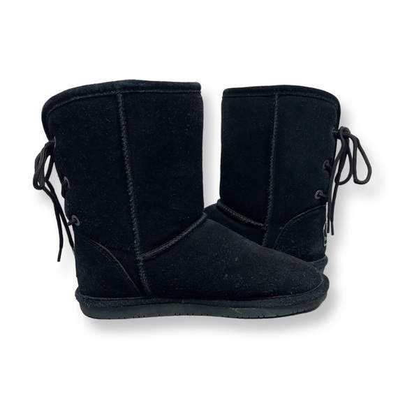 BearPaw 🐾 Elizabeth Suede Boot Women’s 8 Black - Picture 5 of 11